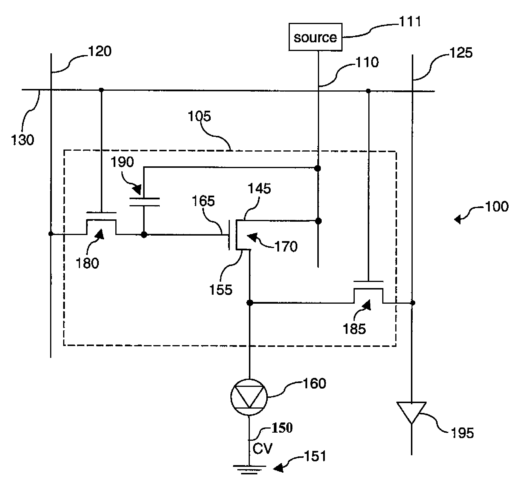 Compensation scheme for multi-color electroluminescent display