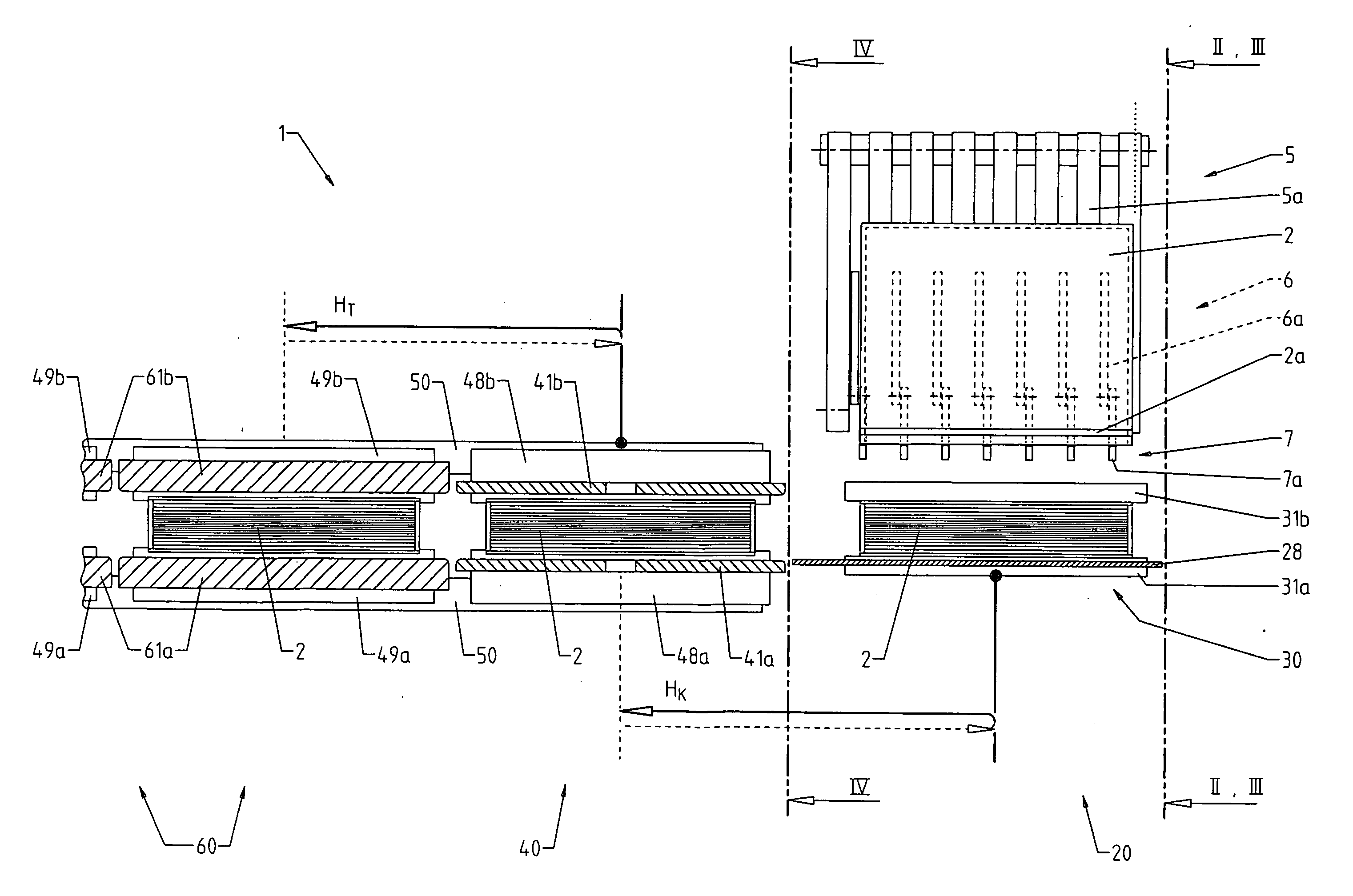 Binding-in and pressing machine