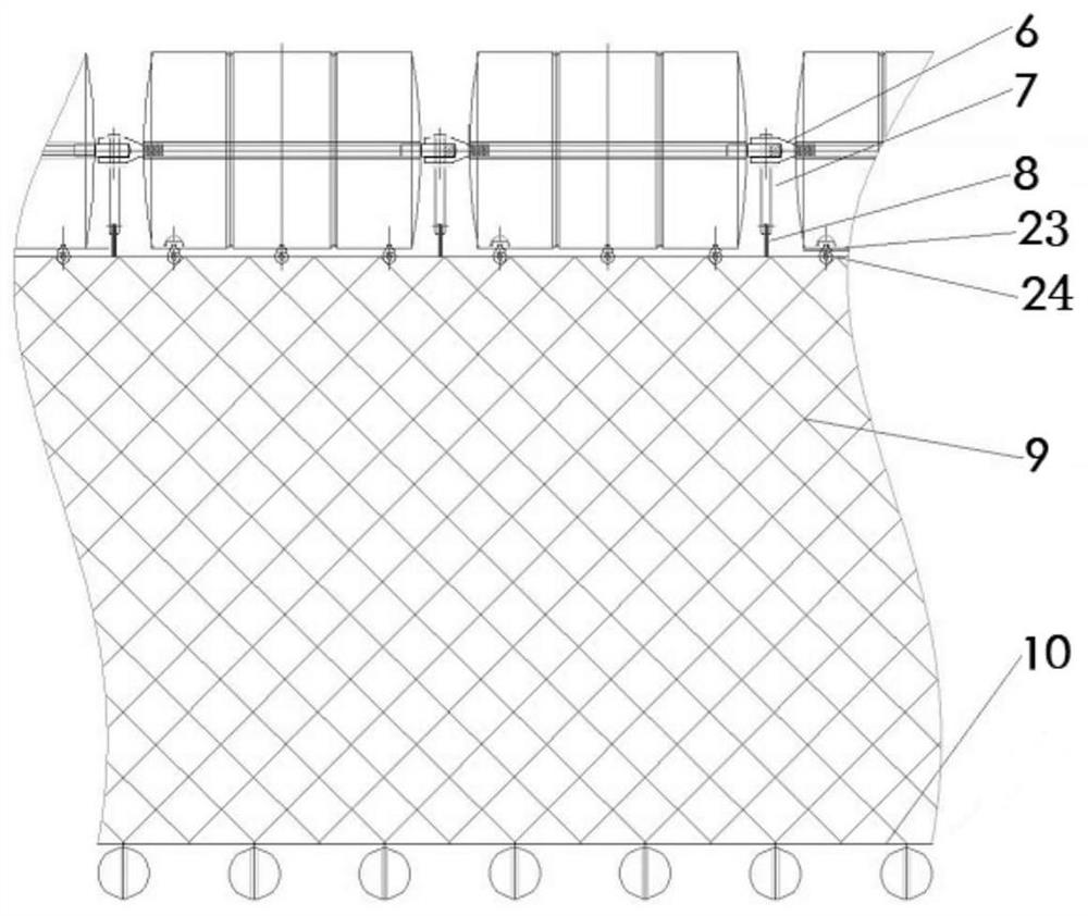 Hydropower station floating trash discharge device