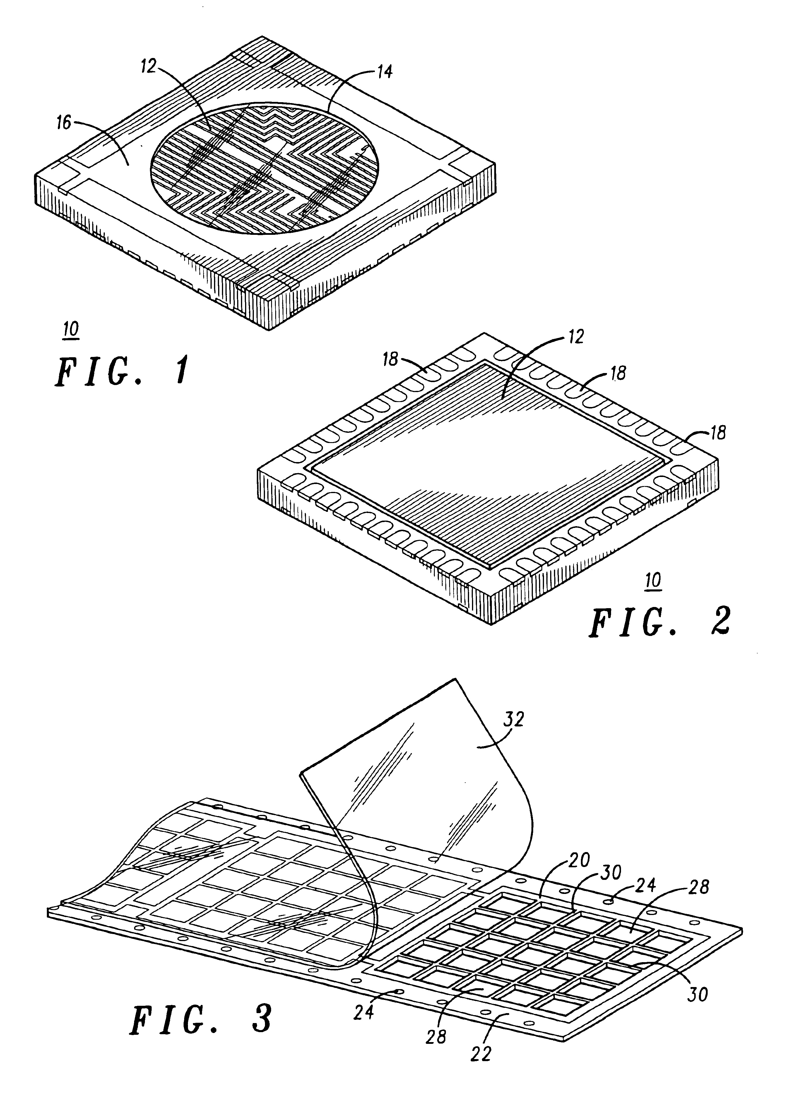 Method of packaging an optical sensor