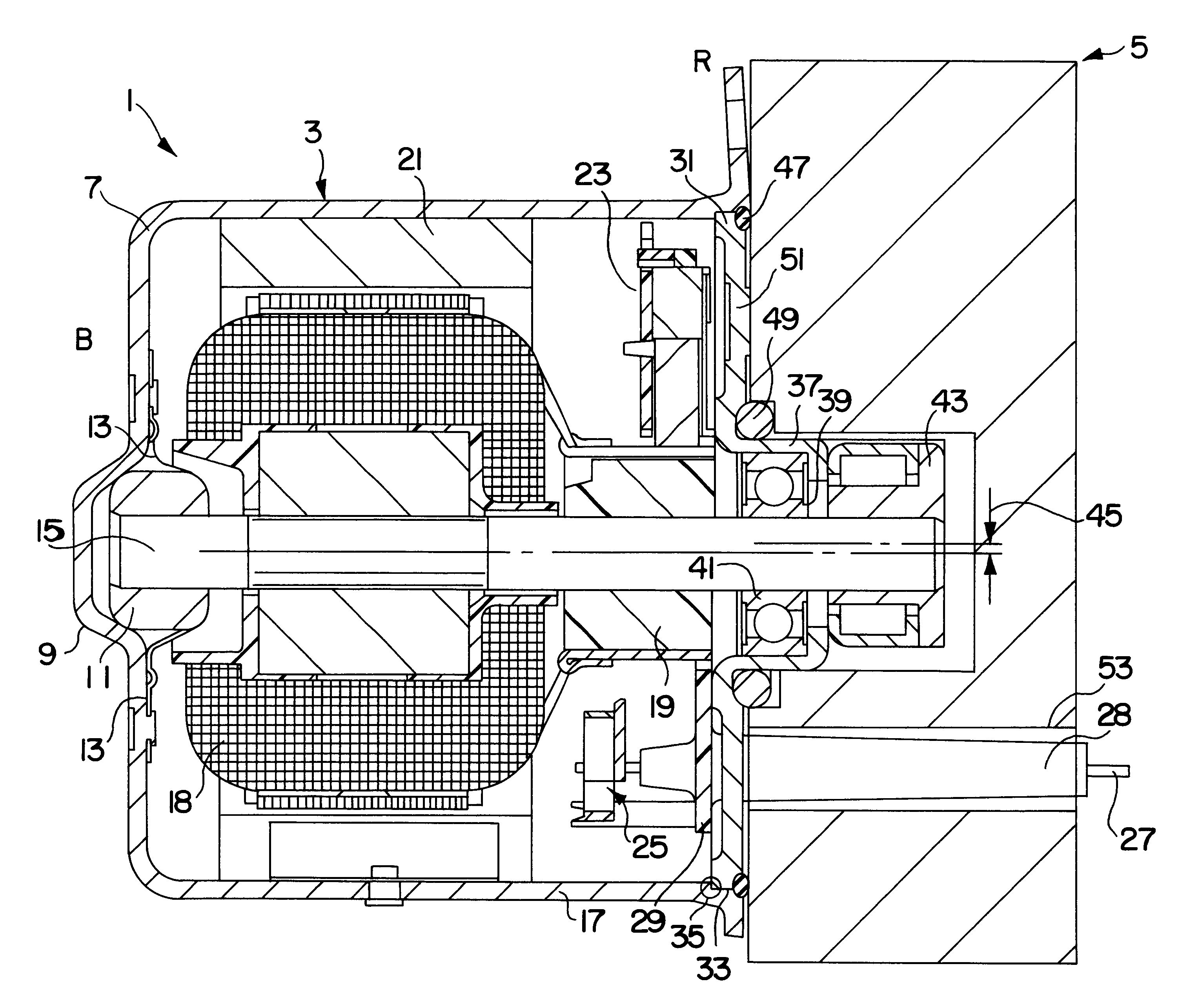 Motor-pump arrangement