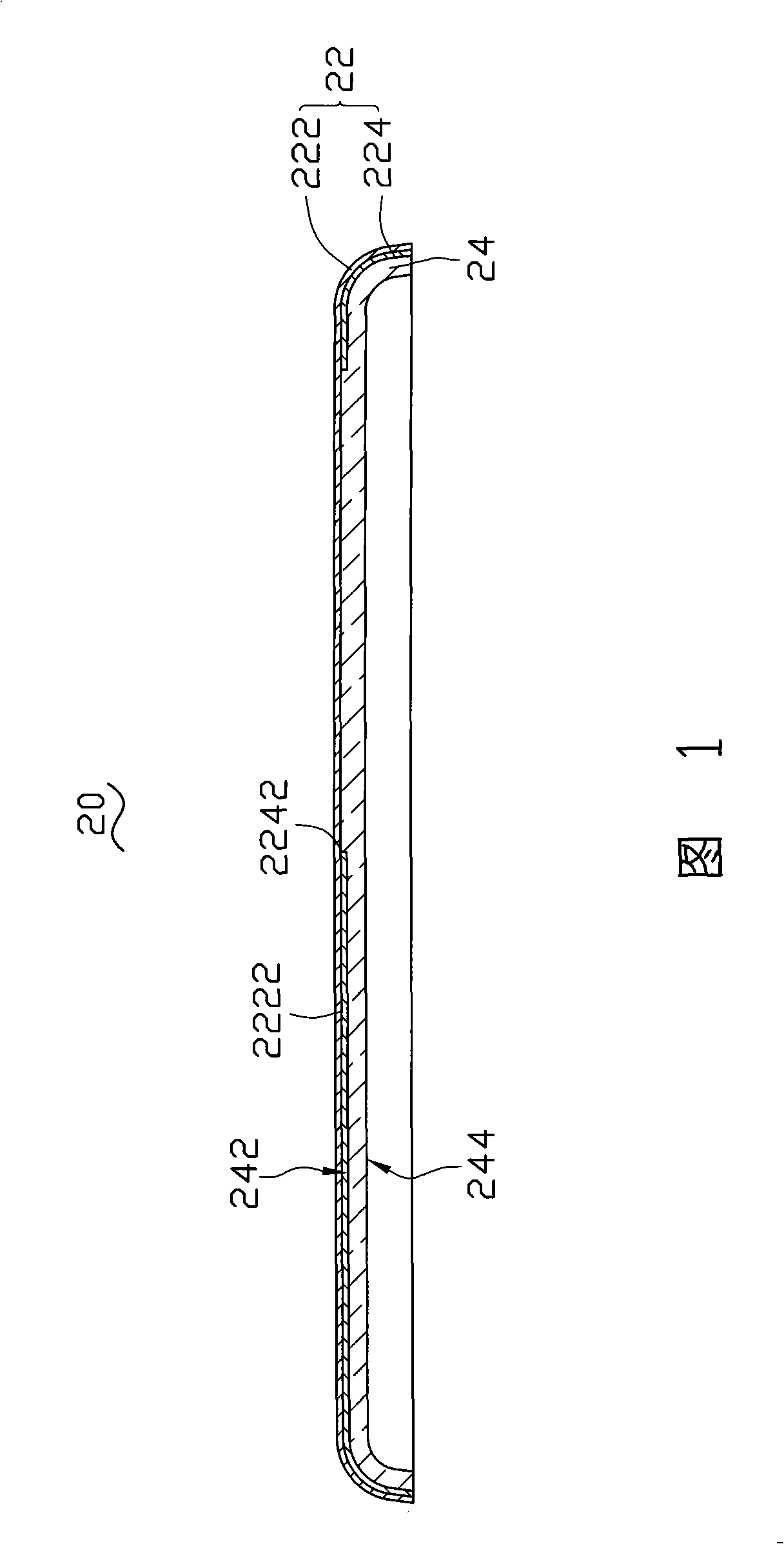 Casing of electronic apparatus and manufacturing method thereof