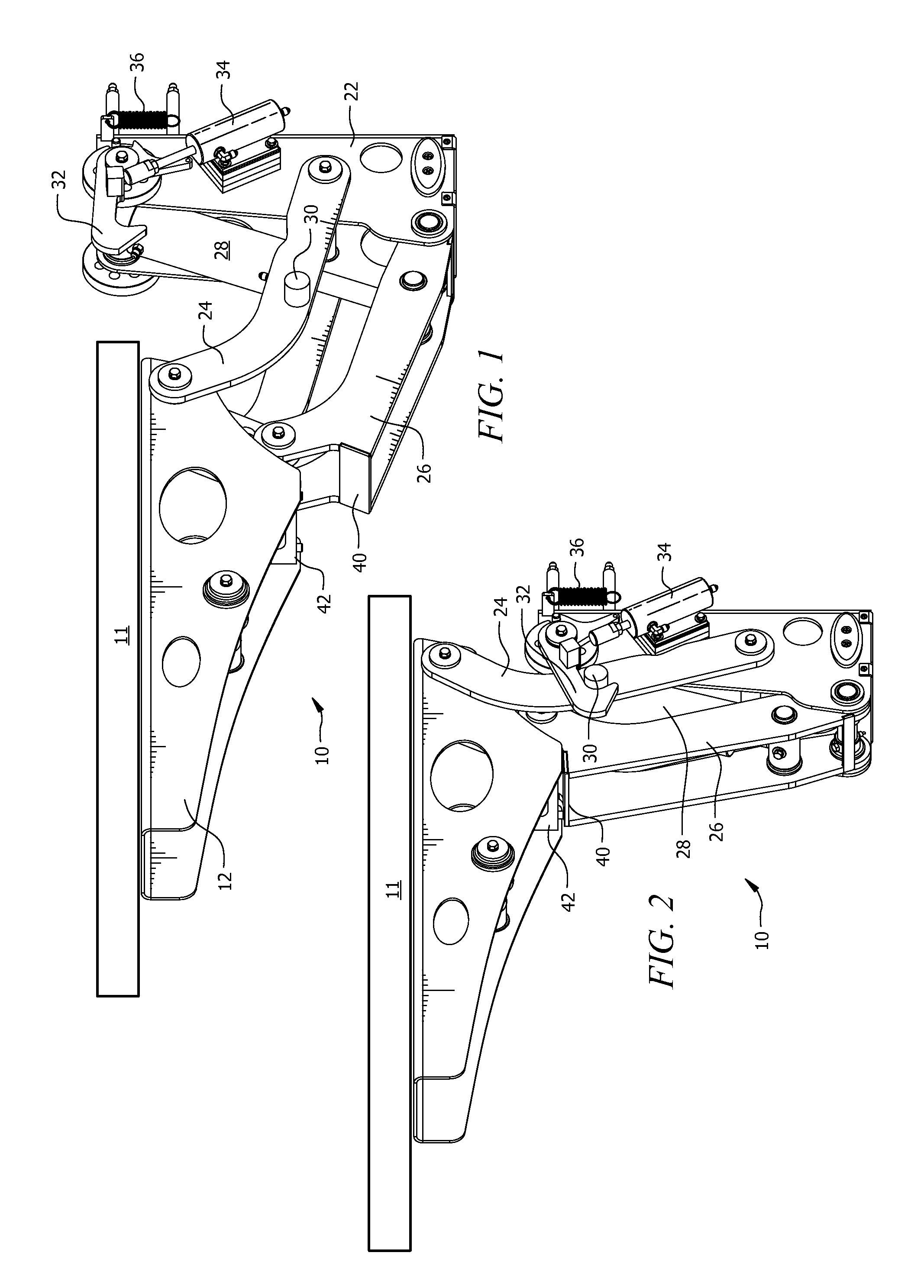 Lift mechanism for lifting a swim platform above and over a rear deck of a boat