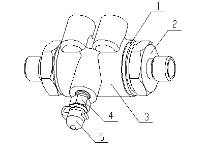 Exhaust valve assembly of hydraulic transmission pipeline of clutch