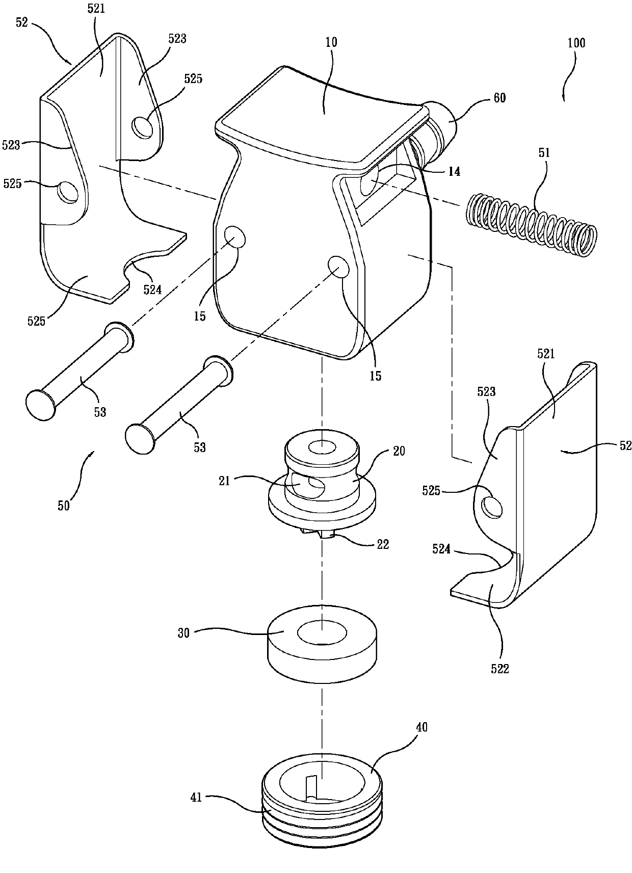 Clamping type air inflation connector