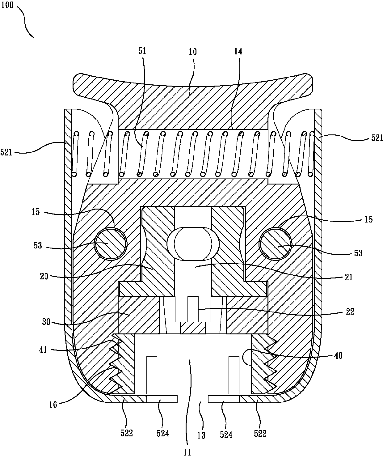 Clamping type air inflation connector