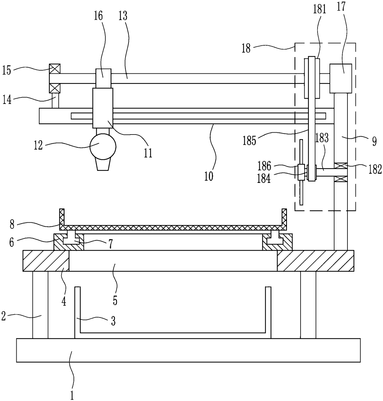 Dust removal device for electronic product recycling