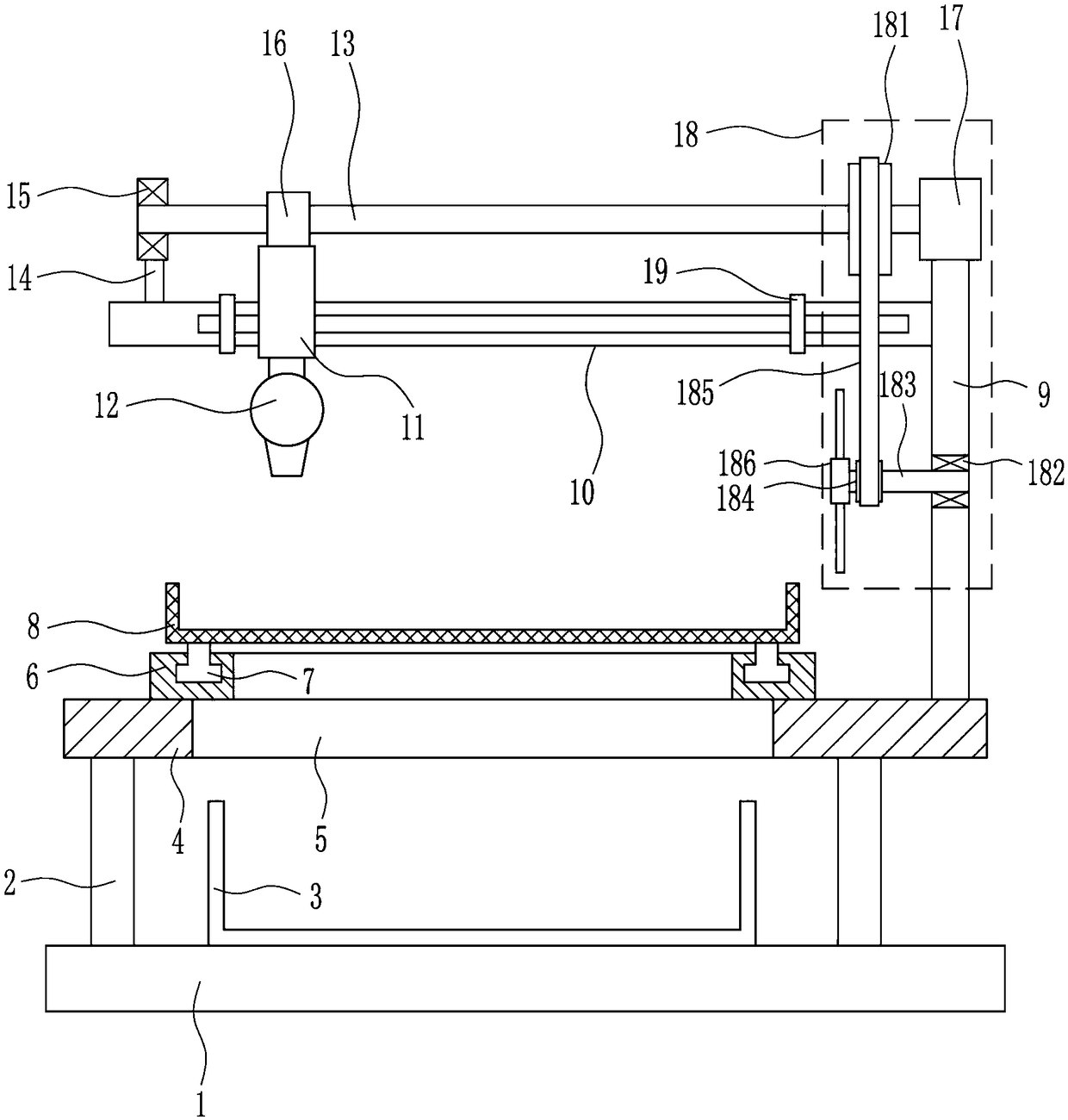 Dust removal device for electronic product recycling