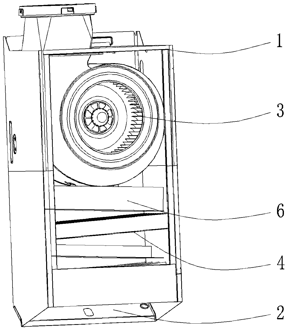 Oil filtering and noise reducing structure of range hood