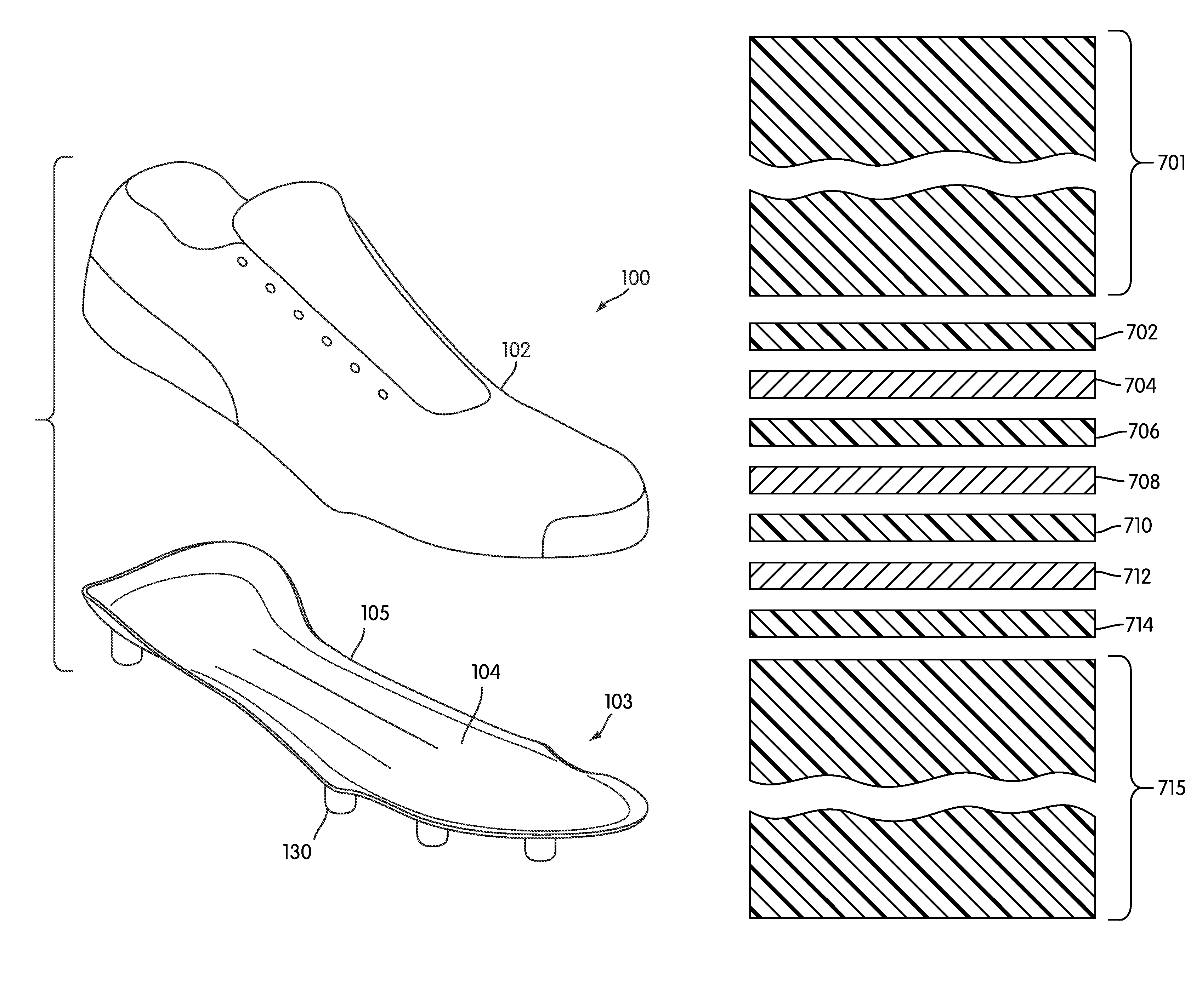 Article of footwear including full length composite plate
