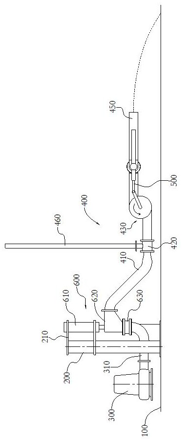 Hydraulic swing type jet flushing device