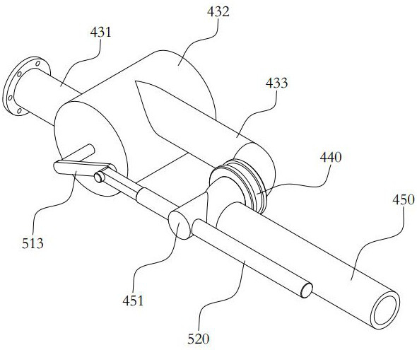 Hydraulic swing type jet flushing device