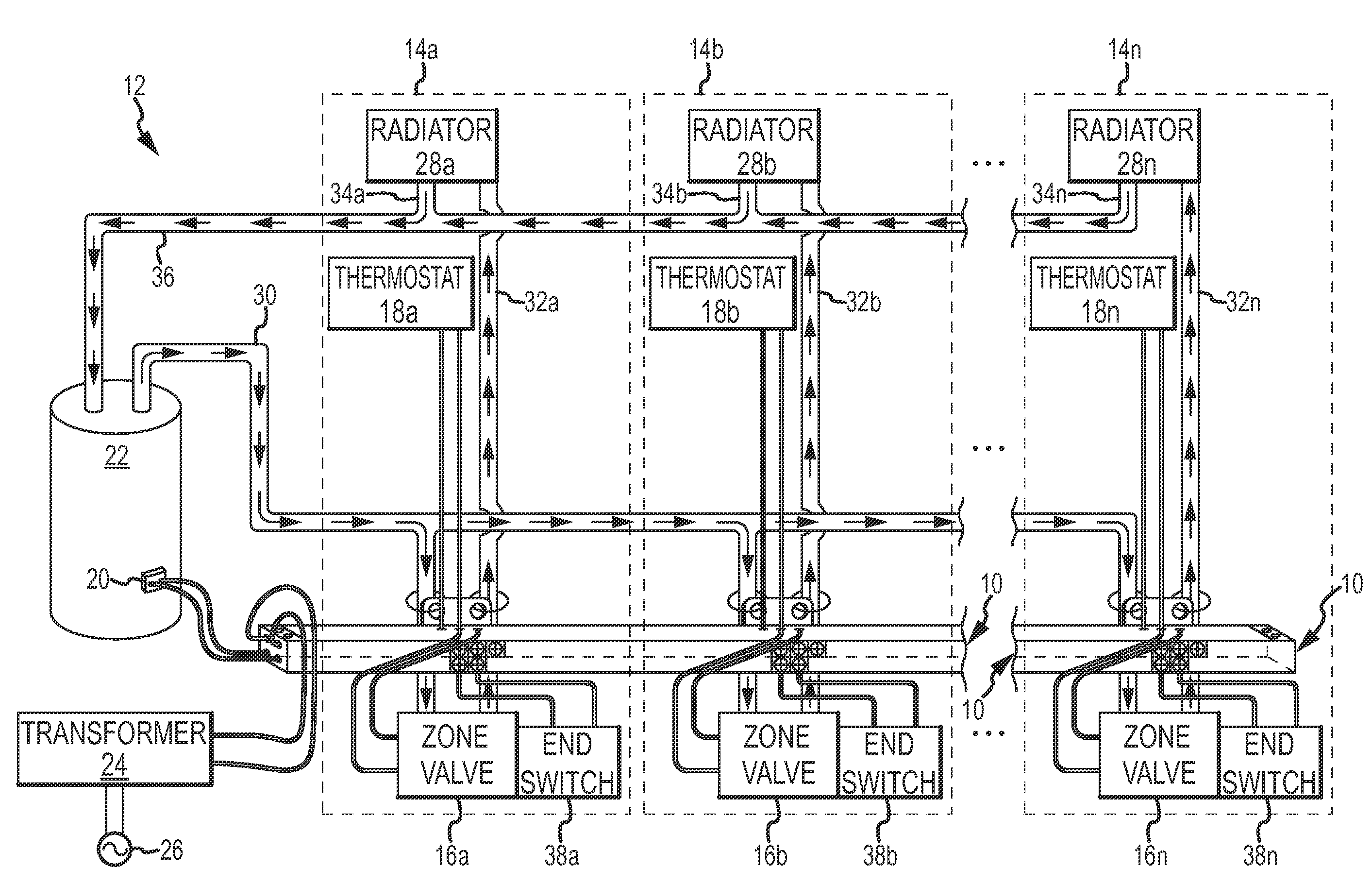 Integrated Boiler Component Wiring Assembly and Method