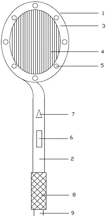 Elbowed electric mosquito swatter