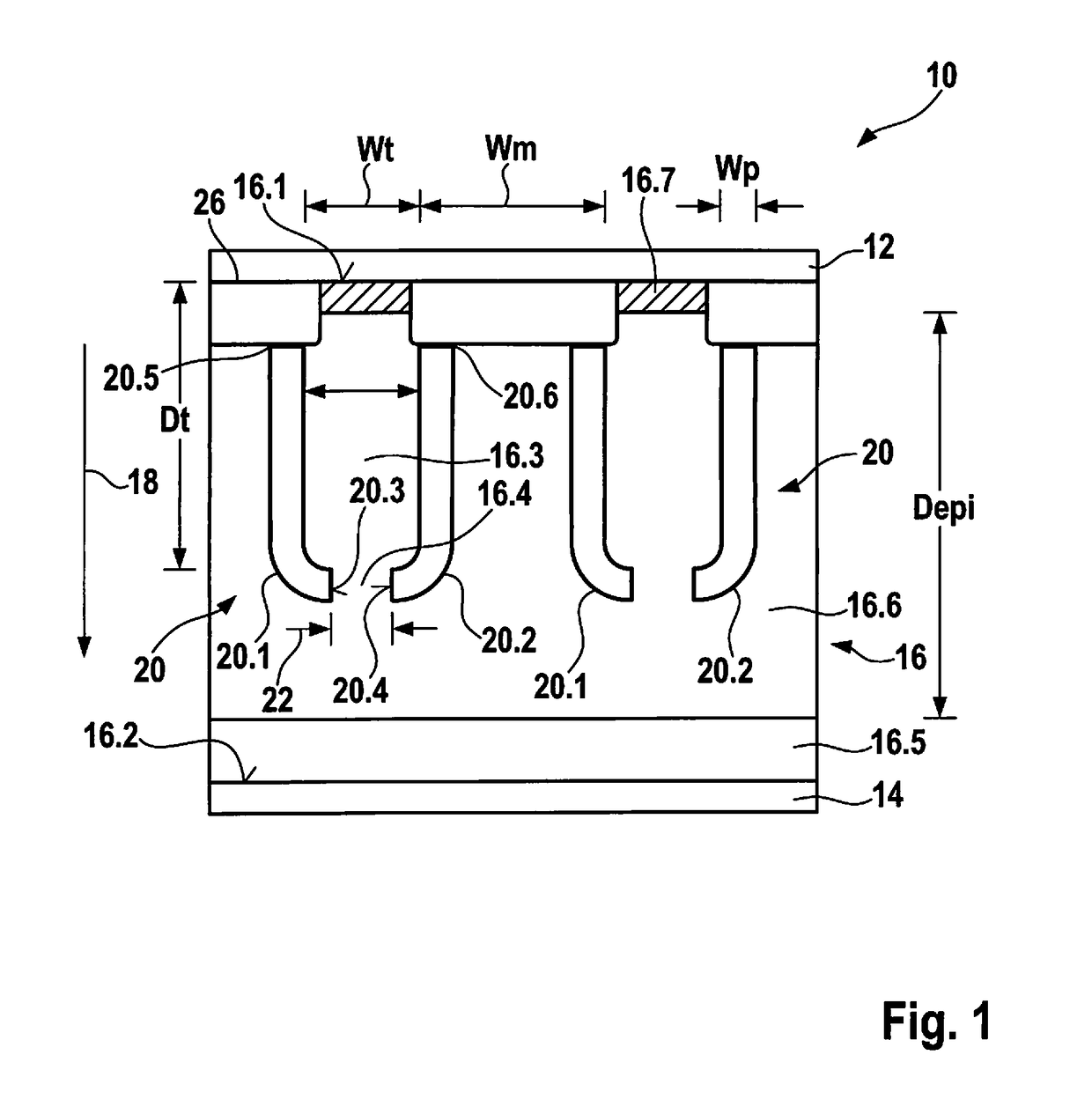 Trench-based diode and method for manufacturing such a diode