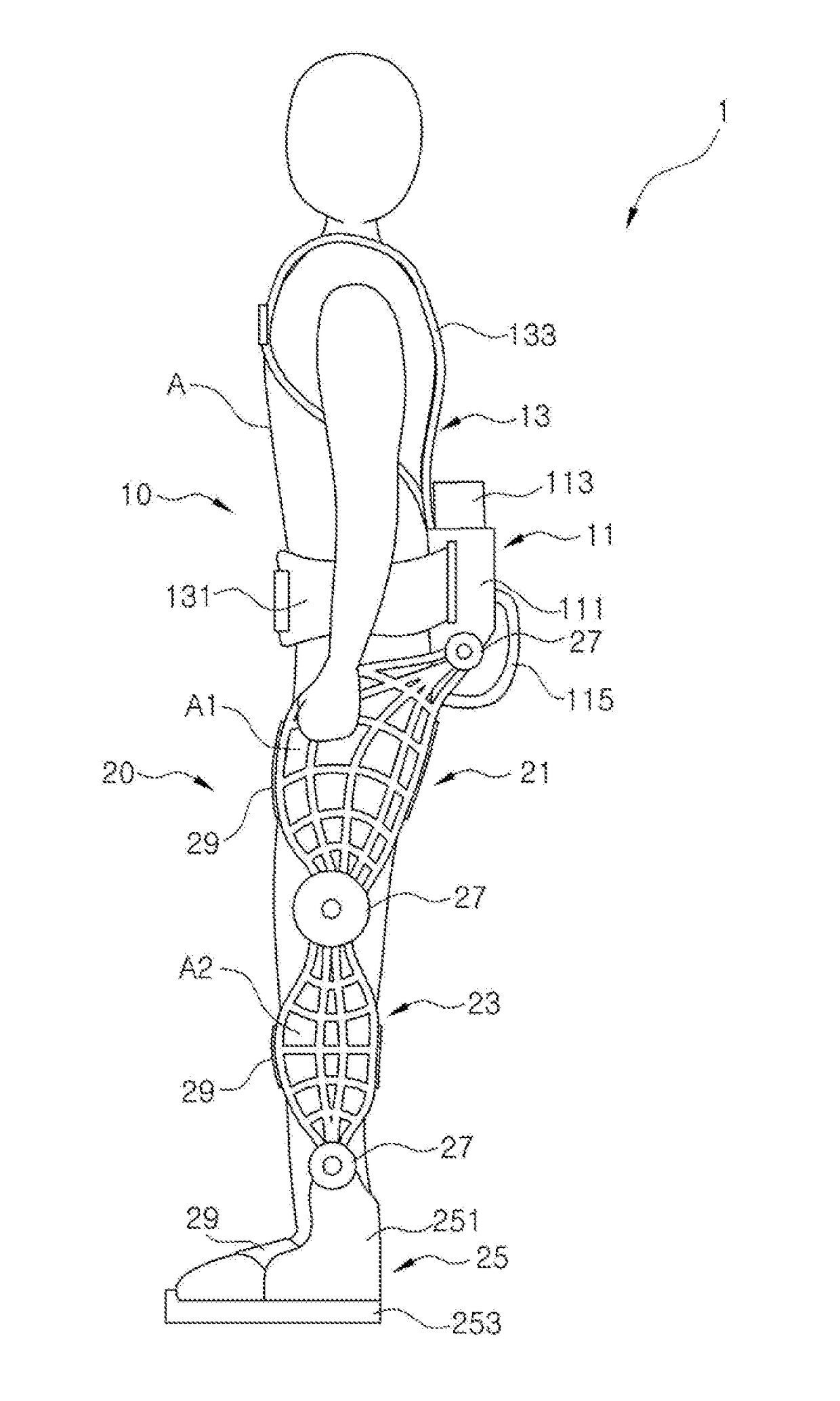 Wearable soft exoskeleton apparatus