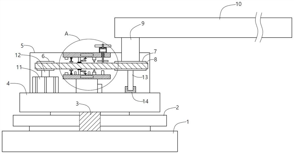 Tower crane rotation transmission mechanism, rotation control device and tower crane