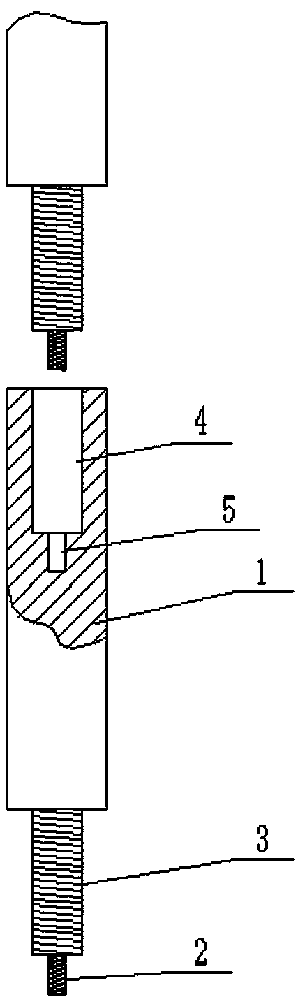 Connecting and fastening type petroleum drill rod