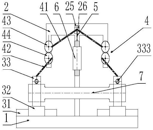 Experimental platform for combined deformation of non-metallic rods