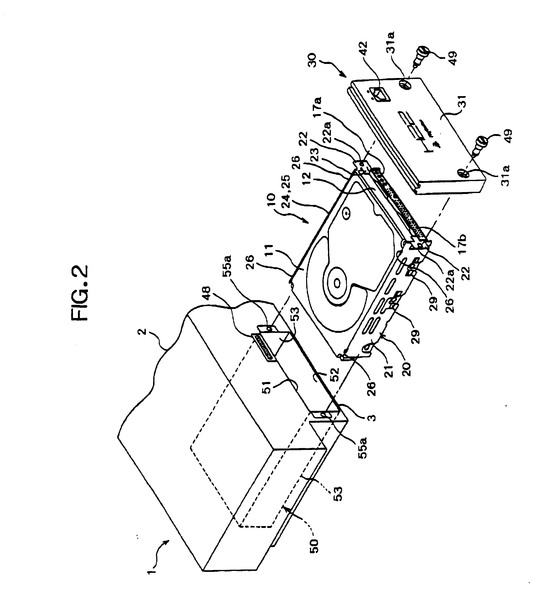 External storage device unit, and information processor having the same