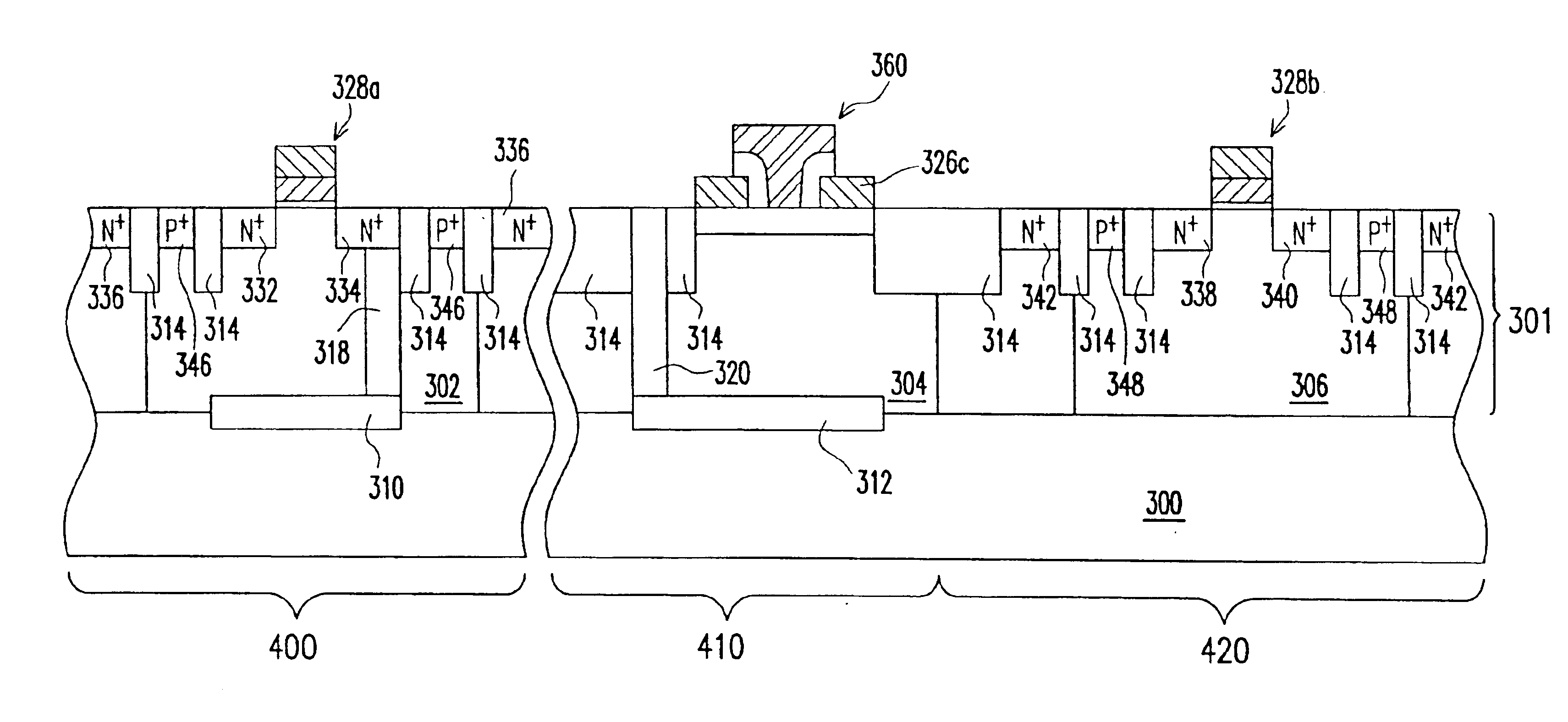 Fabrication method of an electrostatic discharge protection circuit with a low resistant current path