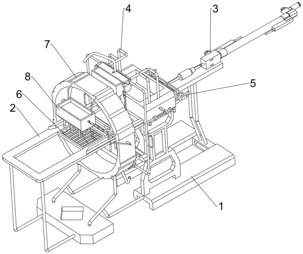 A dredging device for furniture wood anticorrosion