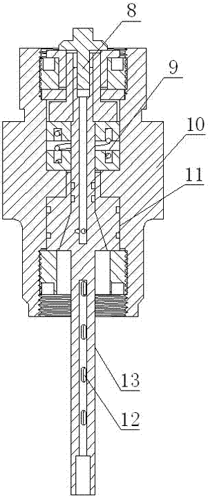 Two-element self-breaking liquid and gas cracked rock pipe