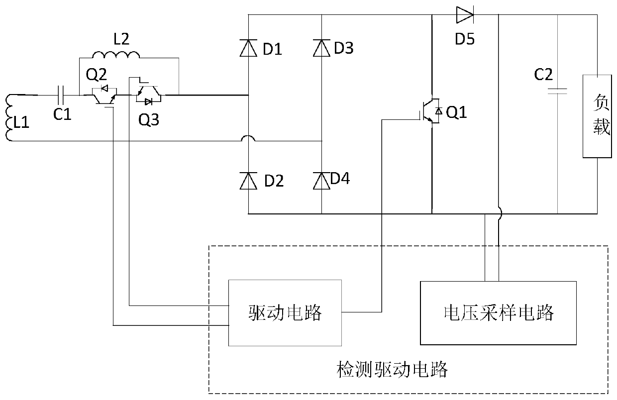 A receiver circuit for wireless charging and a vehicle using the circuit