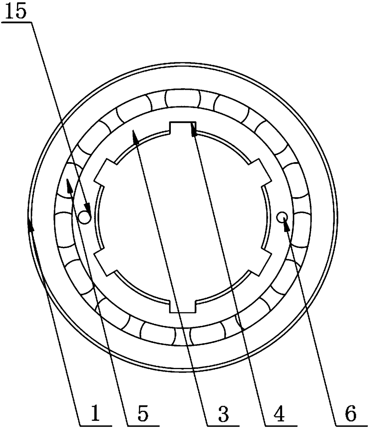 Bearing with self-lubrication and dustproof functions