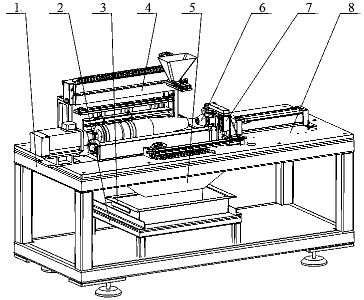 Rotation body outer surface polishing device