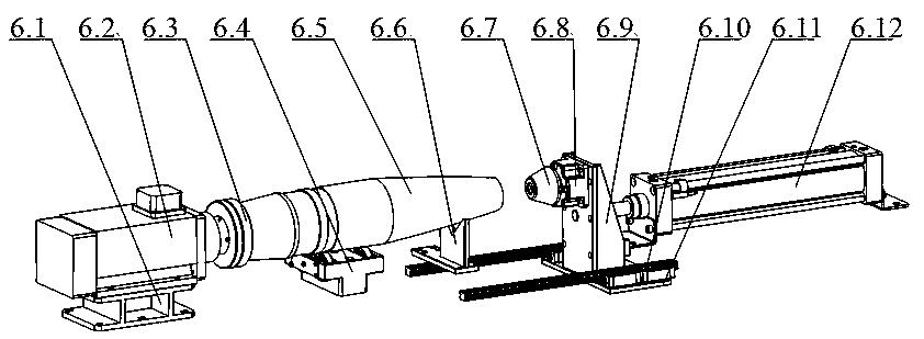 Rotation body outer surface polishing device