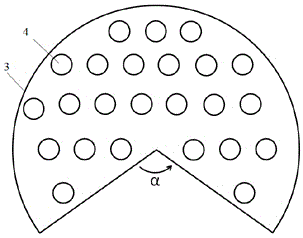 Cigarette with baffle plates in filter tip