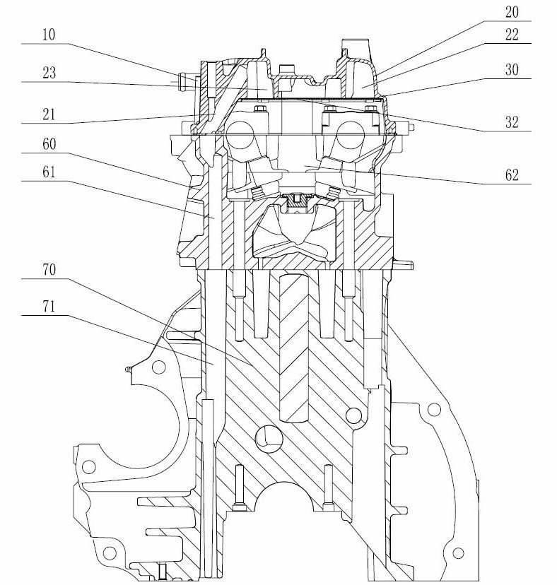Forced ventilation system of engine crankcase