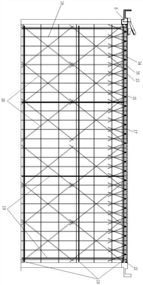 Torsional and shear strengthening method of ring beam during cast-in-situ construction of 3m prestressed arch slab