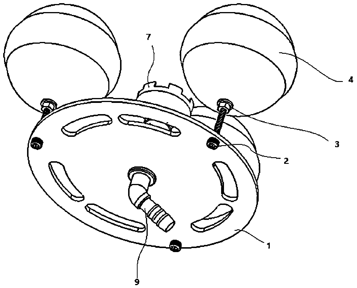 Liquid absorbing floating ball device for oil-water separation