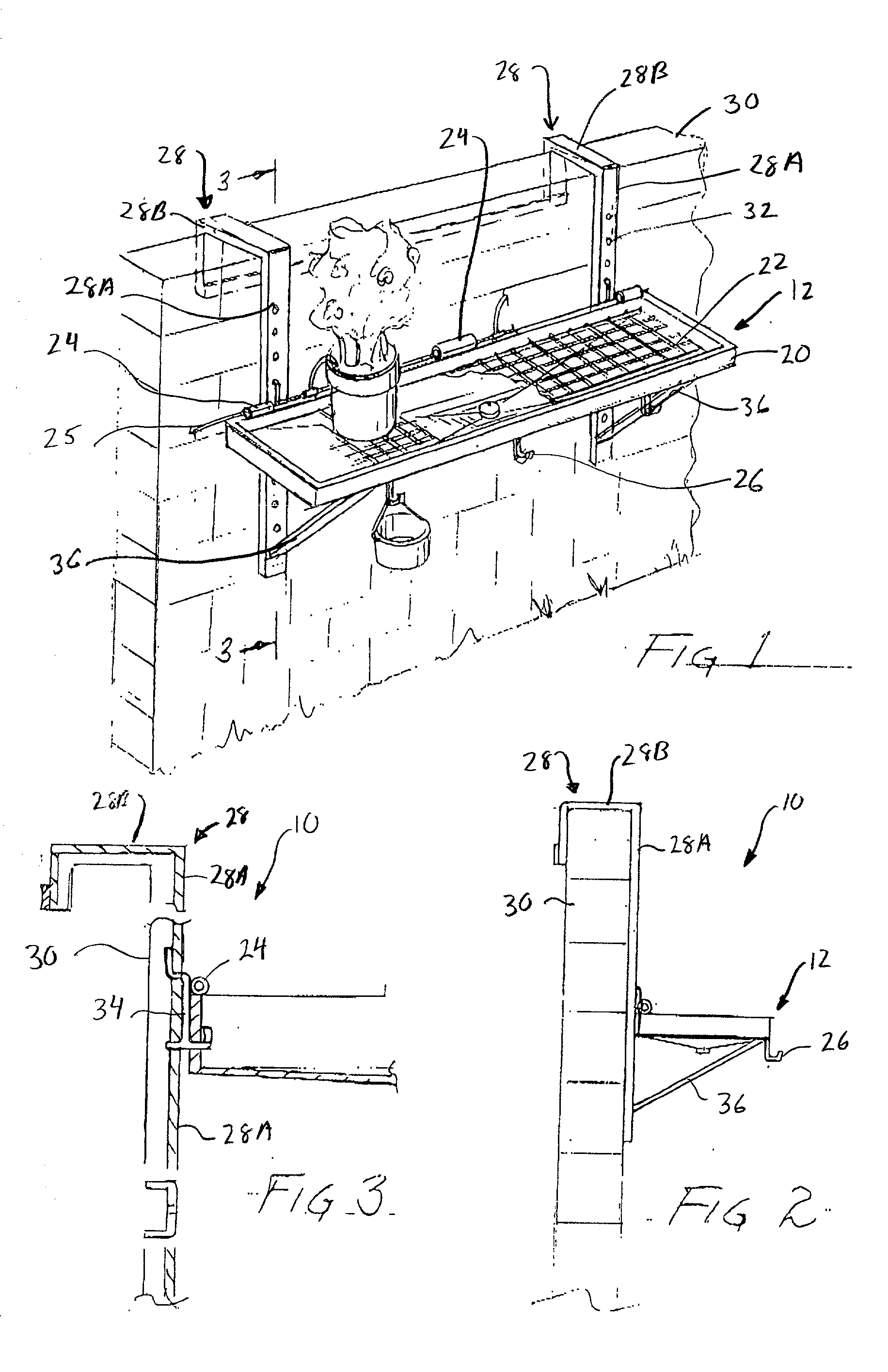 Shelving system for mounting on a fence railing and the like