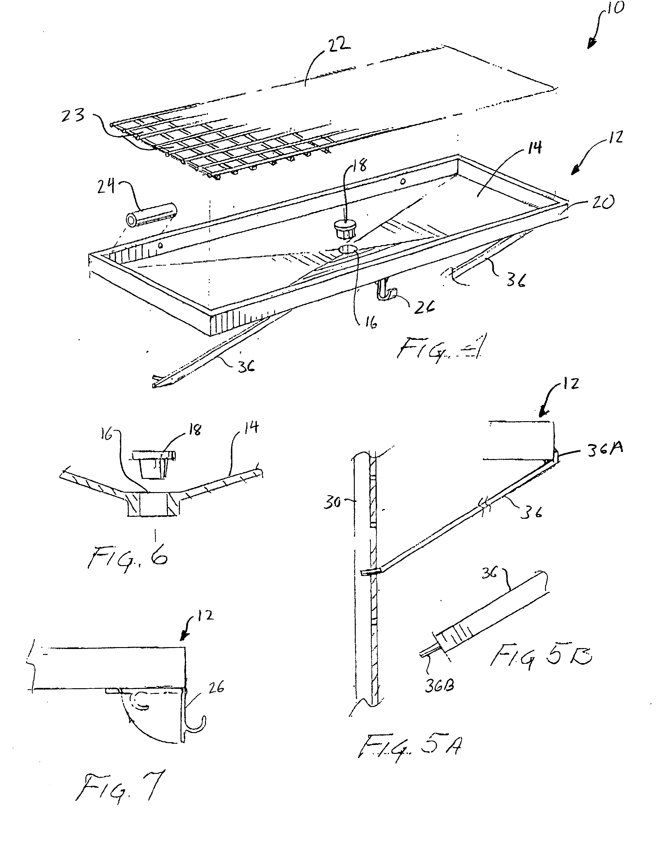Shelving system for mounting on a fence railing and the like