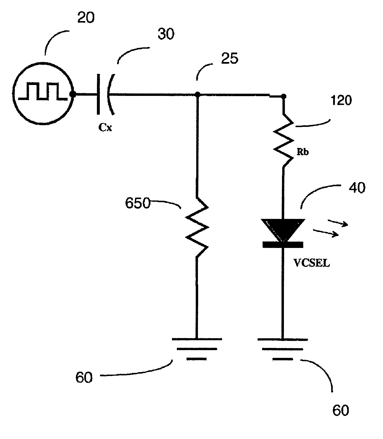 Low power optical interconnect driver circuit