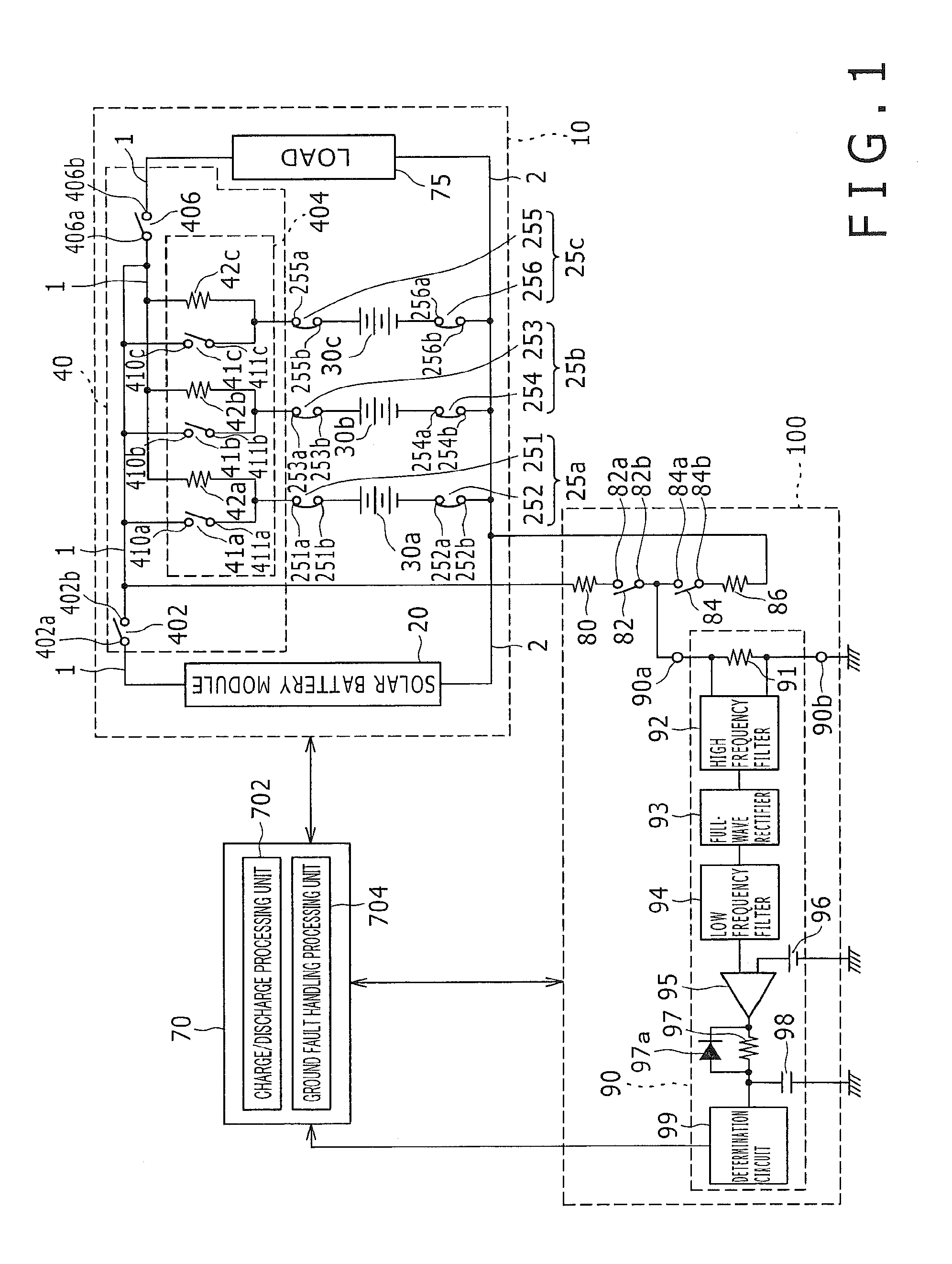 Ground fault detection circuit and ground fault detection apparatus