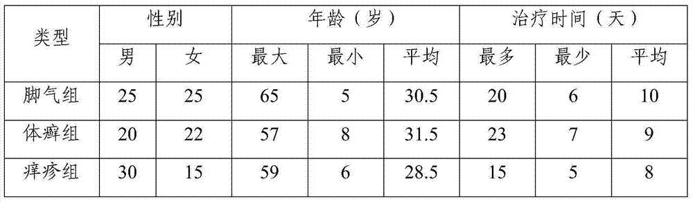 Chinese medicinal composition for fungal infection of skin and preparation method thereof