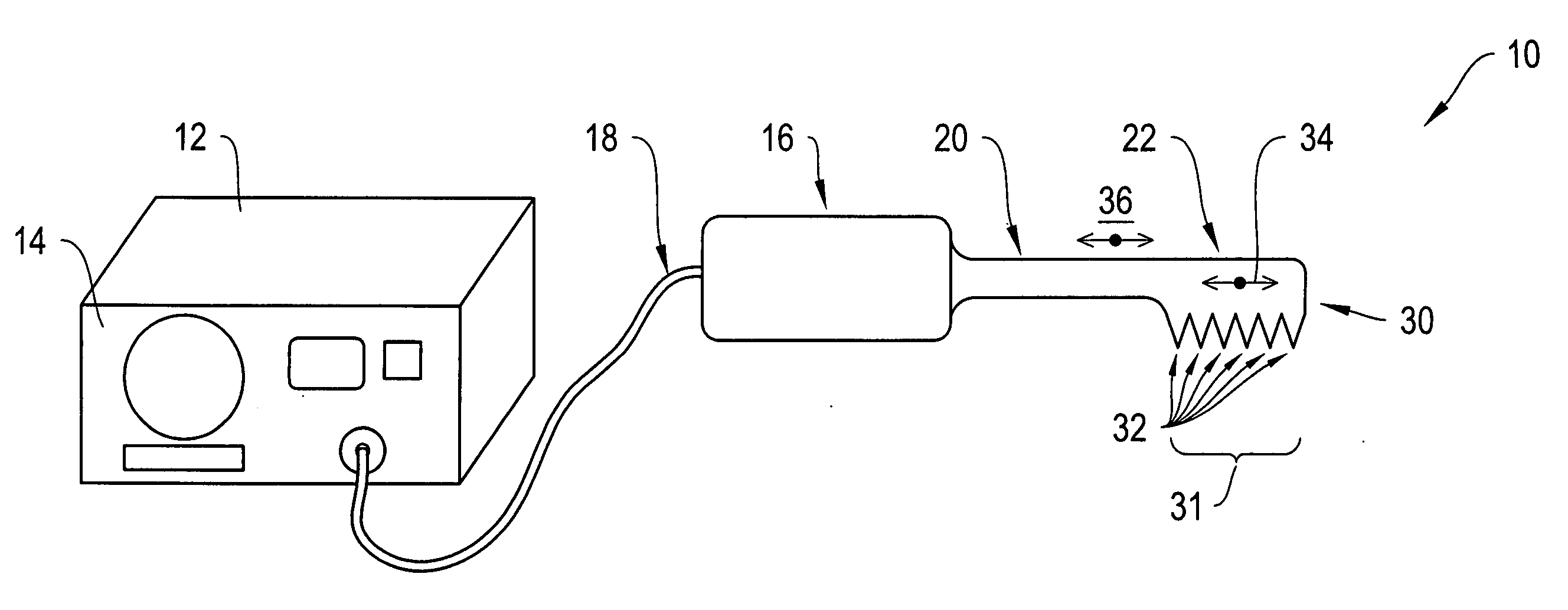 Device and method for ultrasound wound debridement