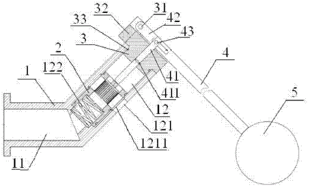 Water level control valve with flow rate continuous control function