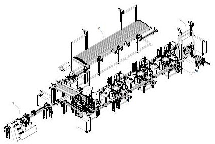 Full-automatic production line for heating radiators