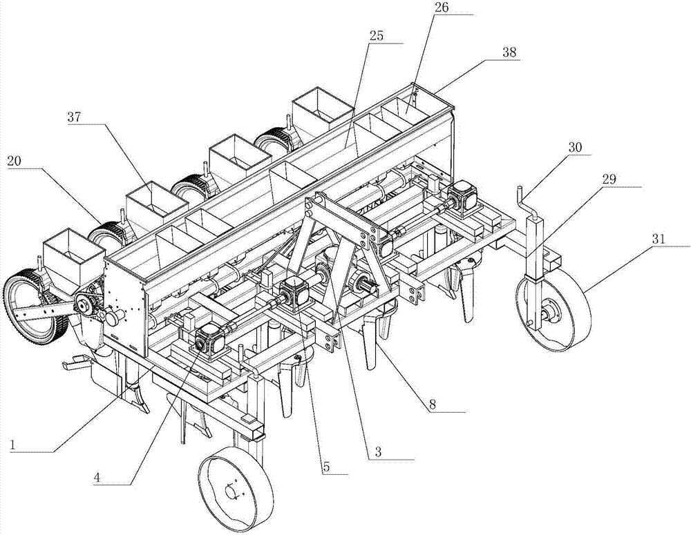 A no-tillage electric control corn compound seeder