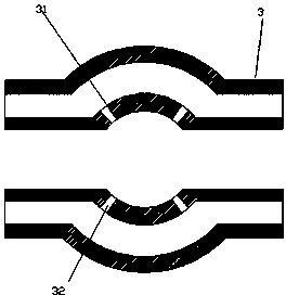 Method for taking root by utilizing six-valve supply system with arc-shaped pipe parts