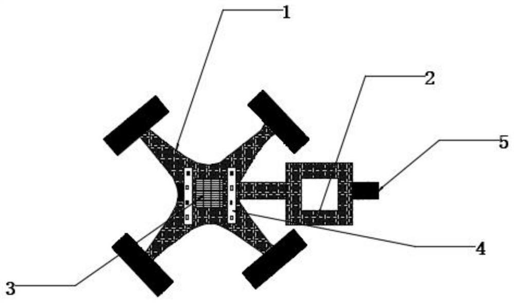 Quick wearable unmanned aerial vehicle lost communication positioning device