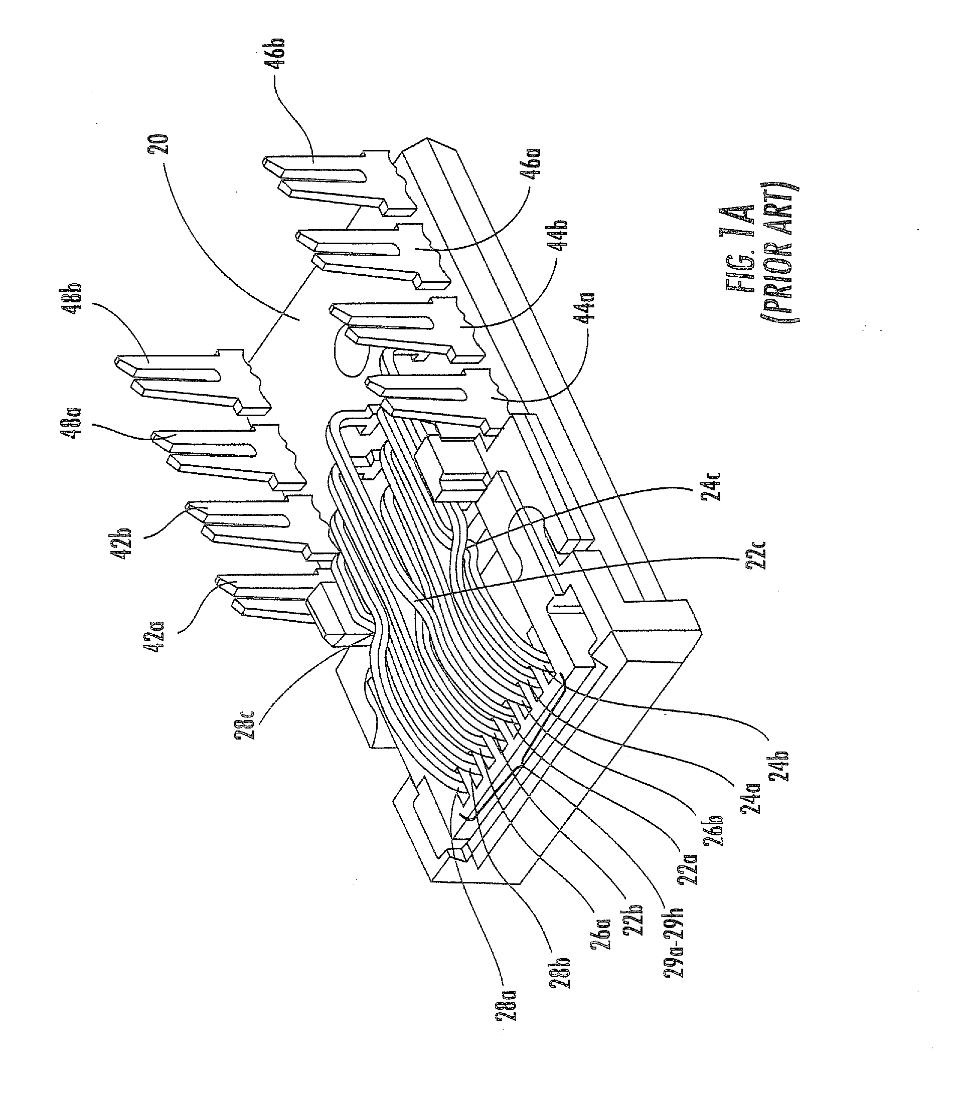 Communications Jacks with Compensation For Differential to Differential and Differential to Common Mode Crosstalk