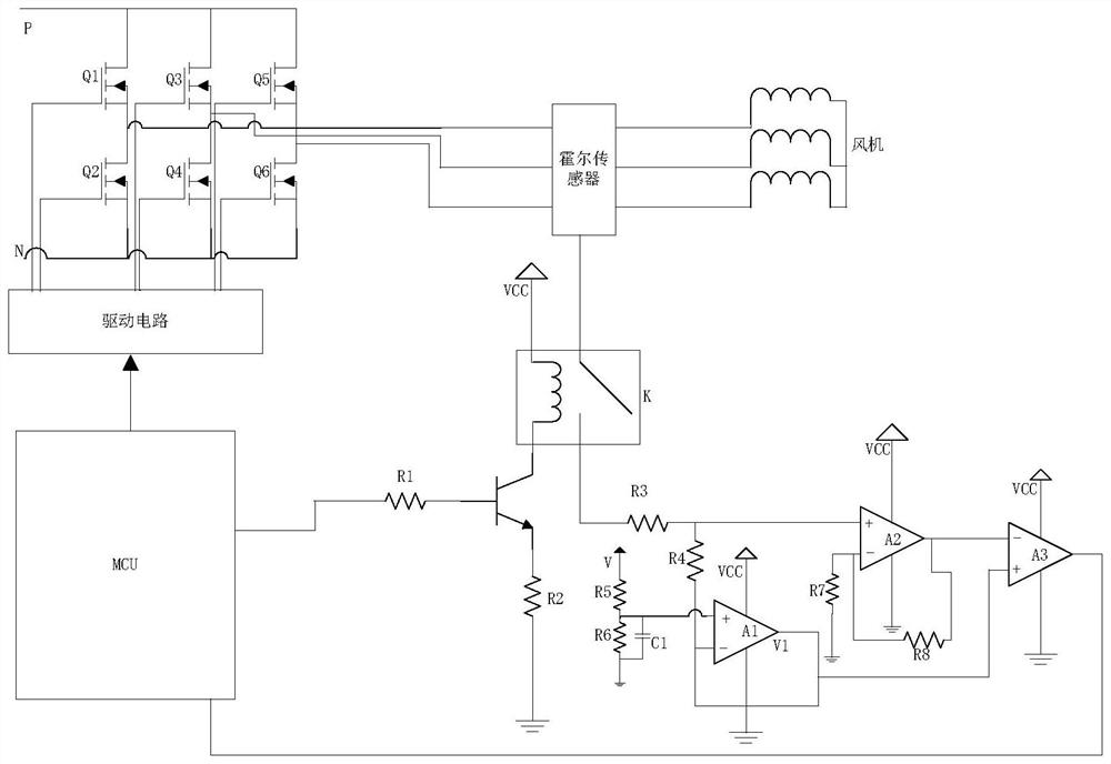 Method and system for headwind speed detection and soft start control of air-conditioning fan