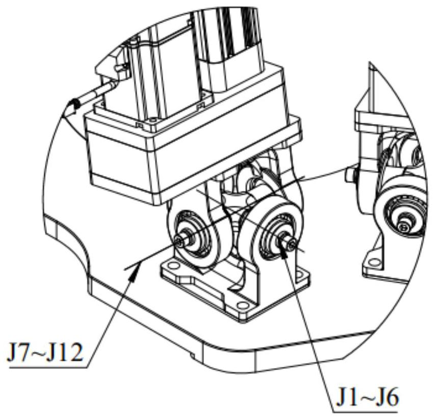 Speed inverse solution method for six-axis robot and six-axis robot