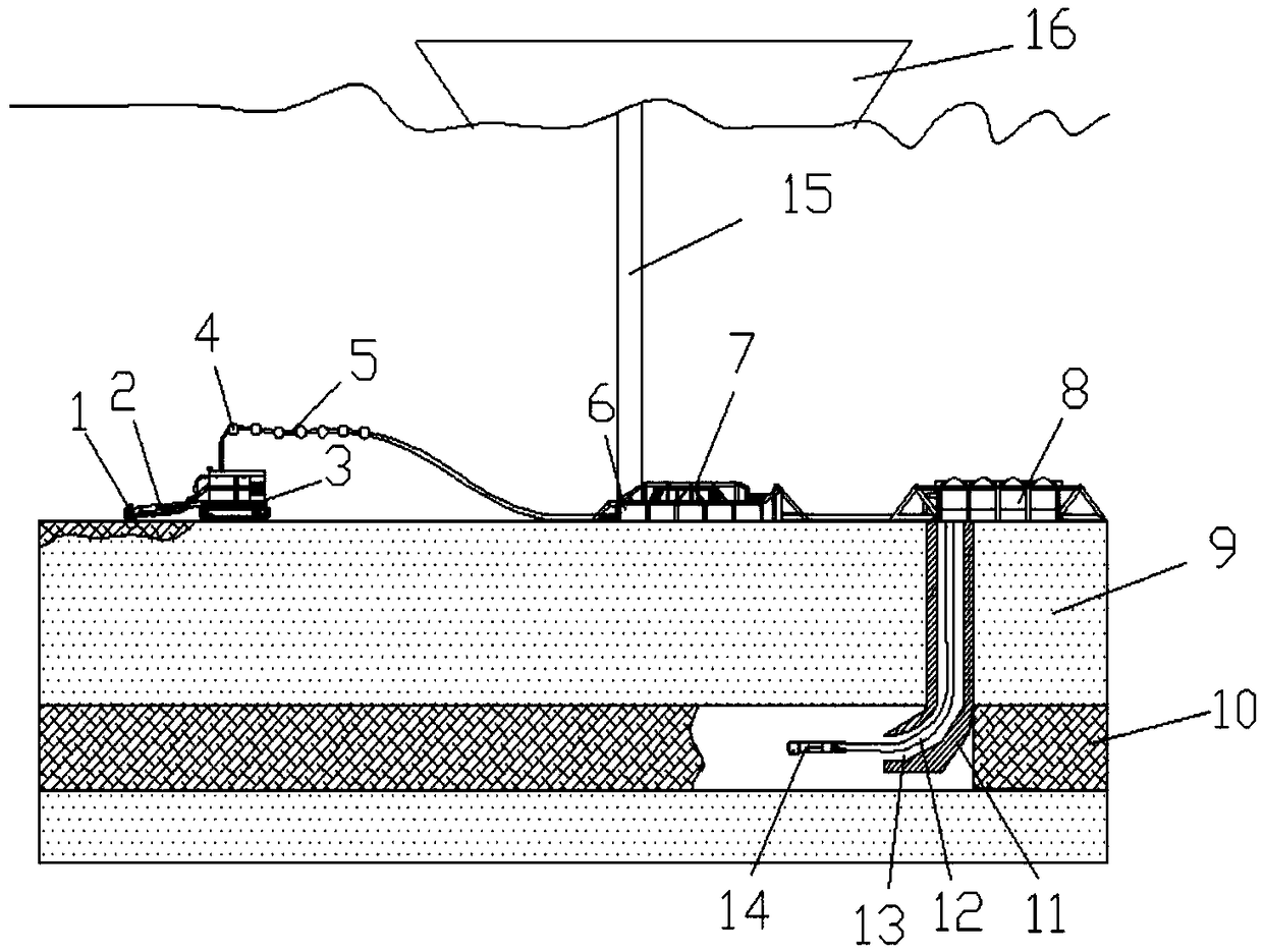 Seafloor natural gas hydrate mining system and method